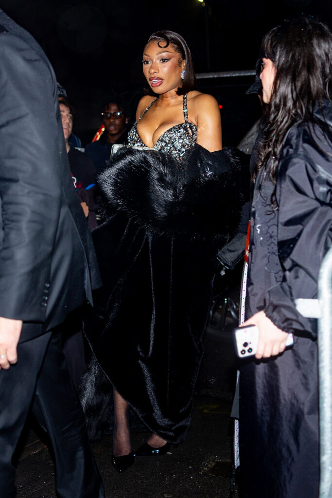 Megan Thee Stallion is seen at the A$AP Rocky x Ray Ban Met Gala After Party on May 05, 2025 in New York City.
