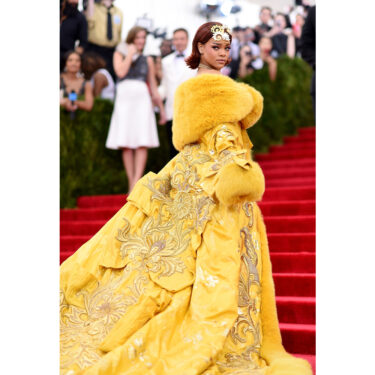 Rihanna attends the "China: Through The Looking Glass" Costume Institute Benefit Gala at the Metropolitan Museum of Art on May 4, 2015 in New York City.