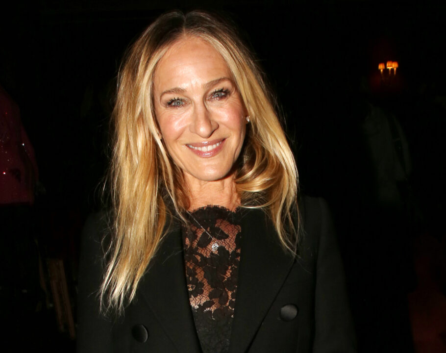 Sarah Jessica Parker poses at the opening night of "Smash" on Broadway at The Imperial Theatre on April 10, 2025 in New York City.